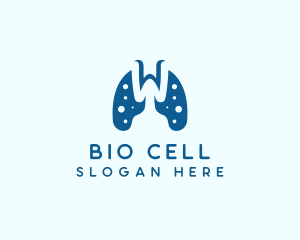 Microorganism - Lung Disease Letter W logo design