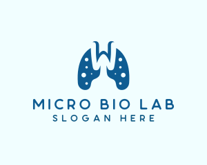 Microbiologist - Lung Disease Letter W logo design