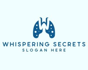 Lung Disease Letter W logo design