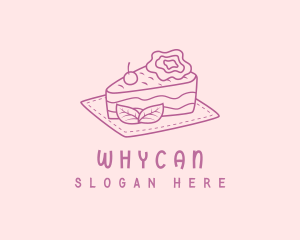 Sweet Sliced Cake  Logo