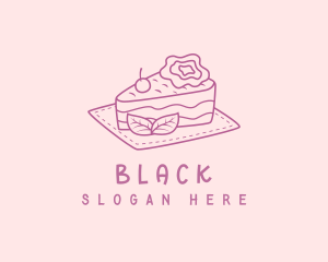 Floral - Sweet Sliced Cake logo design