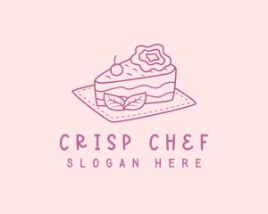 Sweet Sliced Cake  logo design