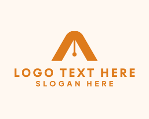 Scribe - Pen Writer Letter A logo design