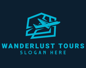 Tourist Airline Trip logo design