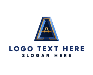 3d Letter A Company Logo