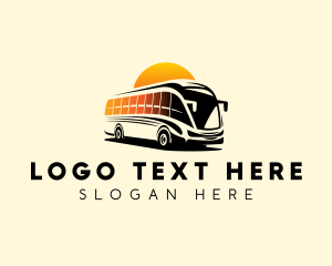 Shuttle Bus - Travel Tour Bus logo design