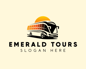 Travel Tour Bus logo design