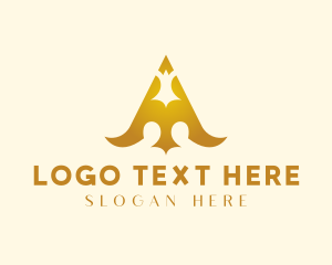 Lettermark - Elegant Ornate Spearhead Arrowhead logo design