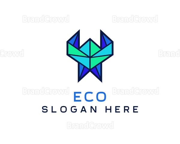Tech Origami Pattern Logo
