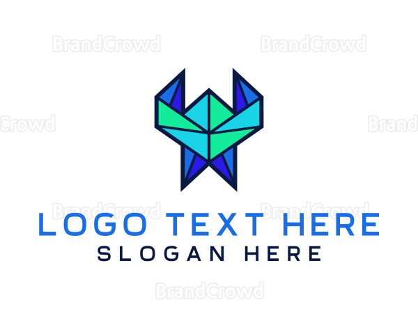 Tech Origami Pattern Logo