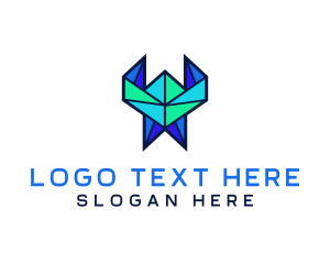 Business - Tech Origami Pattern logo design