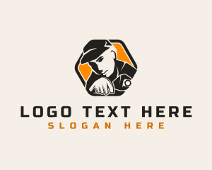 Hexagon - Mechanic Handyman Wrench logo design