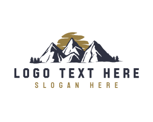 Mountain Climbing - Adventure Mountain Summit logo design