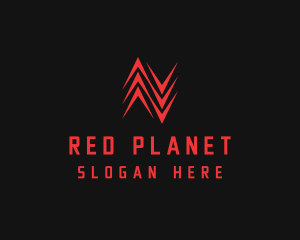 Red Logistics Arrow logo design