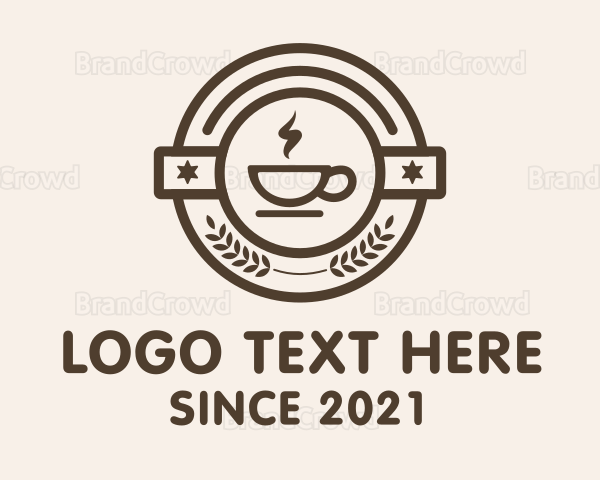 Coffee Steam Badge Logo | BrandCrowd Logo Maker