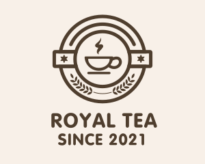 Coffee Steam Badge logo design