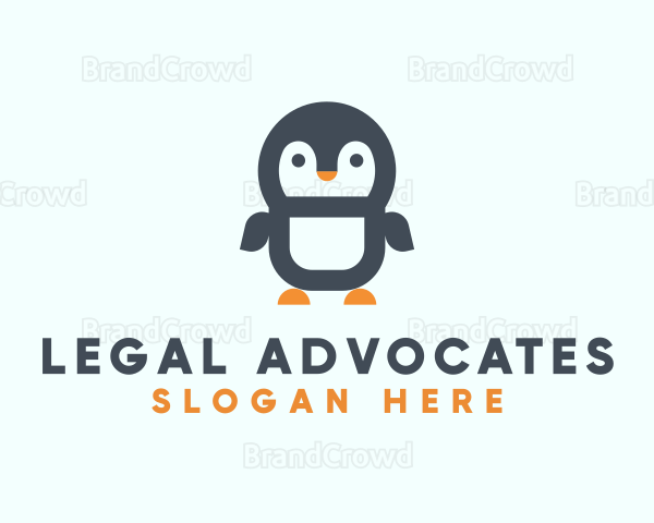 Cute Penguin Animal Logo