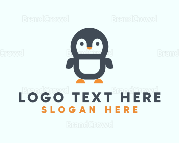 Cute Penguin Animal Logo