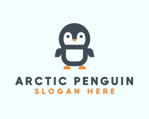 Penguin - Cute Penguin Animal logo design