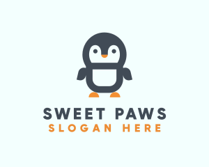 Adorable - Cute Penguin Animal logo design