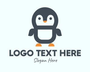 Penguin - Cute Penguin Mascot logo design