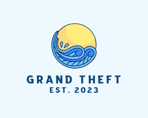 Sea - Tropical Beach Splash logo design