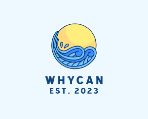 Coast - Tropical Beach Splash logo design