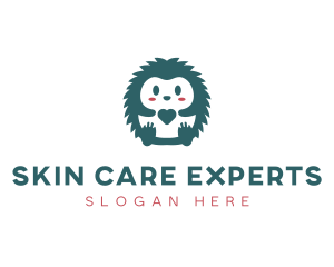 Hedgehog Cute Pet Care logo design