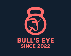 Kettlebell Crossfit Bull  logo design