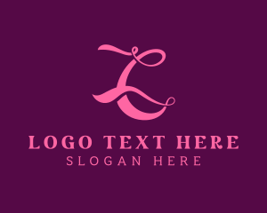 Calligraphic - Swirly Boutique Letter C logo design