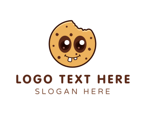 Delicious - Happy Cookie Bite logo design