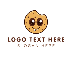 Biscuit - Happy Cookie Bite logo design