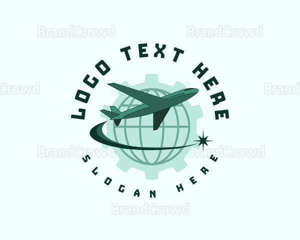 Global Flight Airplane Logo