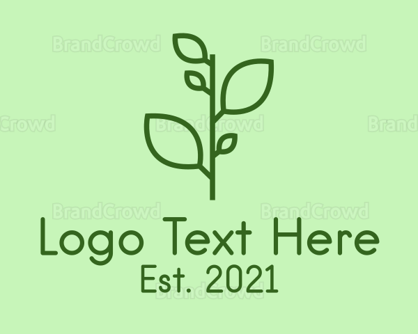 Green Plant Seedling Logo