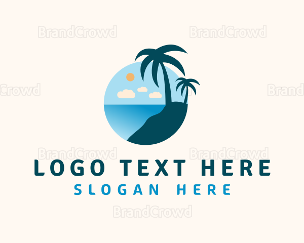 Palm Tree Summer Logo