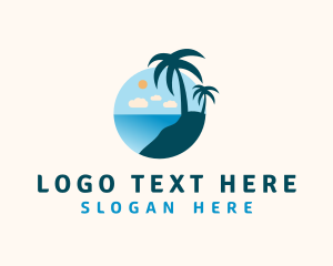 Palm Tree Summer Logo