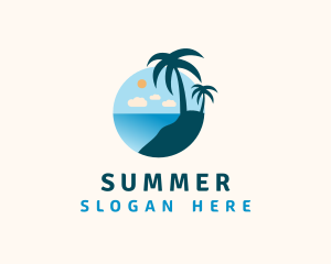 Palm Tree Summer logo design