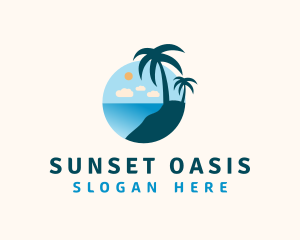 Palm Tree Summer logo design