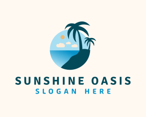 Palm Tree Summer logo design