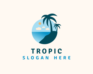 Palm Tree Summer logo design