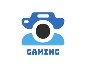 Photographer - Abstract Blue Camera logo design