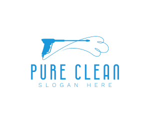 Cleaning Pressure Washer  logo design