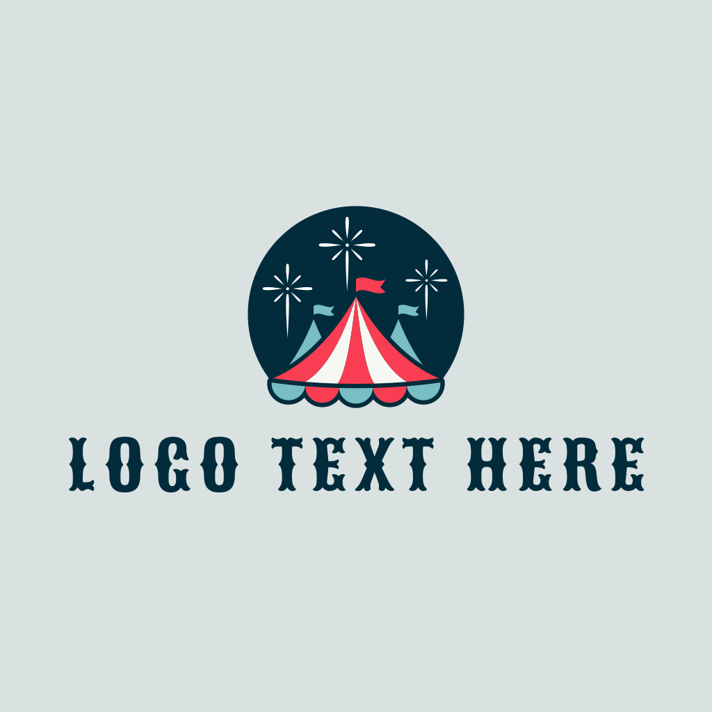 Fireworks Circus Tent Logo | BrandCrowd Logo Maker | BrandCrowd