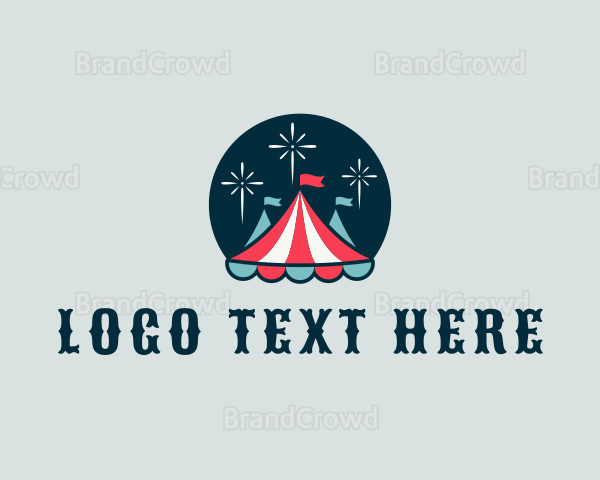 Fireworks Circus Tent Logo