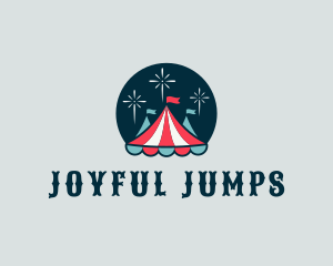 Fireworks Circus Tent logo design