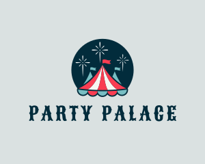 Fireworks Circus Tent logo design