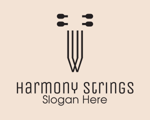 Instrument Strings & Tuner logo design