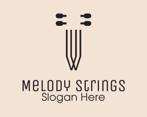 Instrument Strings & Tuner logo design