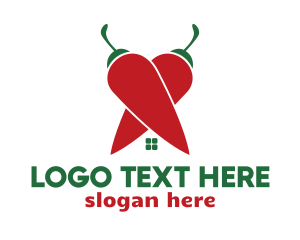 Red Vegetable - Spicy Chili House logo design