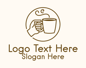 Hand Hot Drink Logo